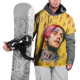 Накидка на куртку 3D с принтом Thunder Peep в Тюмени, 100% полиэстер |  | lil peep | rap | густав ор | лил пип | рэп