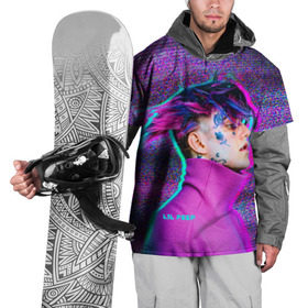 Накидка на куртку 3D с принтом Glitch Peep в Тюмени, 100% полиэстер |  | lil peep | rap | густав ор | лил пип | рэп