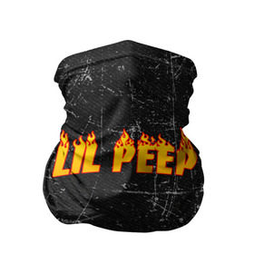 Бандана-труба 3D с принтом Lil Fire Peep в Тюмени, 100% полиэстер, ткань с особыми свойствами — Activecool | плотность 150‒180 г/м2; хорошо тянется, но сохраняет форму | lil peep | rap | густав ор | лил пип | рэп