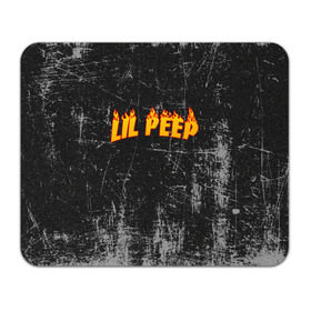 Коврик прямоугольный с принтом Lil Fire Peep в Тюмени, натуральный каучук | размер 230 х 185 мм; запечатка лицевой стороны | lil peep | rap | густав ор | лил пип | рэп