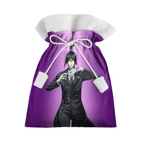Подарочный 3D мешок с принтом Темный дворецкий в Тюмени, 100% полиэстер | Размер: 29*39 см | anime | black butler | manga | аниме | демон | манга | сиэль фантомхайв | яна тобосо