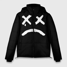 Мужская зимняя куртка 3D с принтом LiL PEEP RIP в Тюмени, верх — 100% полиэстер; подкладка — 100% полиэстер; утеплитель — 100% полиэстер | длина ниже бедра, свободный силуэт Оверсайз. Есть воротник-стойка, отстегивающийся капюшон и ветрозащитная планка. 

Боковые карманы с листочкой на кнопках и внутренний карман на молнии. | Тематика изображения на принте: band | cry baby | emo | lil peep | music | musician | rap | smile | swag | tear | музыка | музыкант | нытик | рэп | сваг | слеза | смайлик | эмо