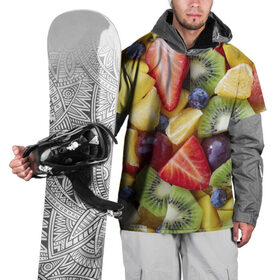 Накидка на куртку 3D с принтом Фруктовое ассорти в Тюмени, 100% полиэстер |  | Тематика изображения на принте: витамины | еда | клубника | лимон | малина | овощи | фрукты | цвета | яблоко | яркие