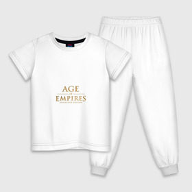 Детская пижама хлопок с принтом Age of Empires в Тюмени, 100% хлопок |  брюки и футболка прямого кроя, без карманов, на брюках мягкая резинка на поясе и по низу штанин
 | 
