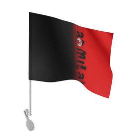 Флаг для автомобиля с принтом AC MILAN в Тюмени, 100% полиэстер | Размер: 30*21 см | ac milan | fc | fc milan | football | milan | soccer | белый | клуб | красный | милан | спорт | спортивные | фк | футбол | цвет.логотип | черный | эмблема