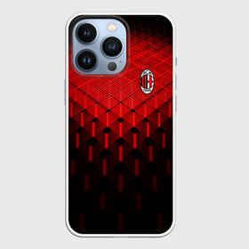 Чехол для iPhone 13 Pro с принтом AC MILAN в Тюмени,  |  | Тематика изображения на принте: ac milan | fc | fc milan | football | milan | soccer | белый | клуб | красный | милан | спорт | спортивные | фк | футбол | цвет.логотип | черный | эмблема