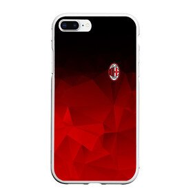 Чехол для iPhone 7Plus/8 Plus матовый с принтом AC MILAN в Тюмени, Силикон | Область печати: задняя сторона чехла, без боковых панелей | ac milan | fc | fc milan | football | milan | soccer | белый | клуб | красный | милан | спорт | спортивные | фк | футбол | цвет.логотип | черный | эмблема