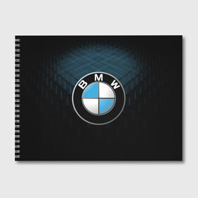 Альбом для рисования с принтом BMW 2018 Blue Line в Тюмени, 100% бумага
 | матовая бумага, плотность 200 мг. | Тематика изображения на принте: bmw | bmw motorsport | bmw performance | carbon | m | motorsport | performance | sport | бмв | карбон | моторспорт | спорт
