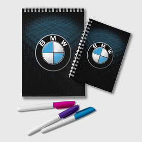 Блокнот с принтом BMW 2018 Blue Line в Тюмени, 100% бумага | 48 листов, плотность листов — 60 г/м2, плотность картонной обложки — 250 г/м2. Листы скреплены удобной пружинной спиралью. Цвет линий — светло-серый
 | Тематика изображения на принте: bmw | bmw motorsport | bmw performance | carbon | m | motorsport | performance | sport | бмв | карбон | моторспорт | спорт