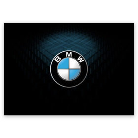 Поздравительная открытка с принтом BMW 2018 Blue Line в Тюмени, 100% бумага | плотность бумаги 280 г/м2, матовая, на обратной стороне линовка и место для марки
 | Тематика изображения на принте: bmw | bmw motorsport | bmw performance | carbon | m | motorsport | performance | sport | бмв | карбон | моторспорт | спорт