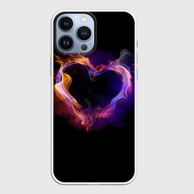 Чехол для iPhone 13 Pro Max с принтом Огненное сердце в Тюмени,  |  | Тематика изображения на принте: любовь | огонь | сердце