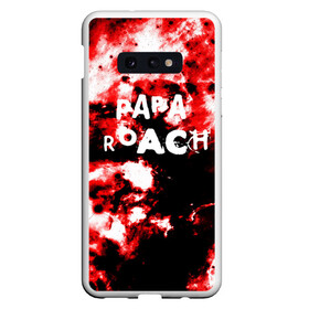 Чехол для Samsung S10E с принтом PAPA ROACH BLOOD ROCK STYLE в Тюмени, Силикон | Область печати: задняя сторона чехла, без боковых панелей | Тематика изображения на принте: papa roach | roach | папа роач | папароач | папароч | роач | роч