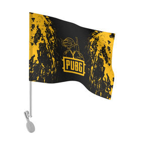 Флаг для автомобиля с принтом PUBG в Тюмени, 100% полиэстер | Размер: 30*21 см | playerunknowns battlegrounds | pubg | боевик | военные | война | игры | известные | оружие | шутеры