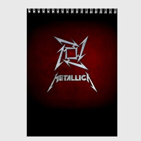 Скетчбук с принтом Metallica в Тюмени, 100% бумага
 | 48 листов, плотность листов — 100 г/м2, плотность картонной обложки — 250 г/м2. Листы скреплены сверху удобной пружинной спиралью | metallica | группа | джеймс хэтфилд | кирк хэмметт | ларс ульрих | метал | металика | металлика | миталика | музыка | роберт трухильо | рок | трэш | трэшметал | хард | хардрок | хеви | хевиметал