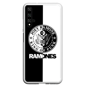 Чехол для Honor 20 с принтом Ramones в Тюмени, Силикон | Область печати: задняя сторона чехла, без боковых панелей | ramone | ramones | группа | джонни | джоуи | ди ди томми | марки | панк | поп | раманес | раманэс | рамон | рамонес | рамонэс | рамоун | рамоунз | рамоунс | рок | хард | хардрок