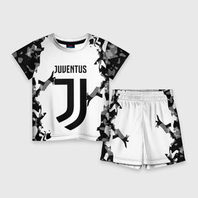 Детский костюм с шортами 3D с принтом Juventus 2018 Original в Тюмени,  |  | fly emirates | juventus | ronaldo | клуб | линии | мода | модные | мяч | реал мадрид | спорт | спортивные | стиль | футбол | футбольный клуб | экстрим | эмблема | ювентус