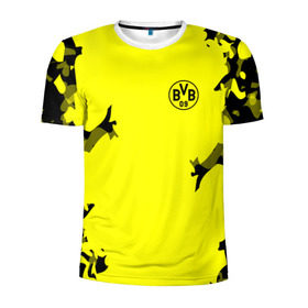 Мужская футболка 3D спортивная с принтом FC Borussia 2018 Original в Тюмени, 100% полиэстер с улучшенными характеристиками | приталенный силуэт, круглая горловина, широкие плечи, сужается к линии бедра | боруссия | дортмунд