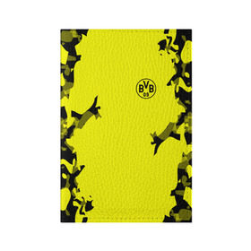 Обложка для паспорта матовая кожа с принтом FC Borussia 2018 Original в Тюмени, натуральная матовая кожа | размер 19,3 х 13,7 см; прозрачные пластиковые крепления | боруссия | дортмунд