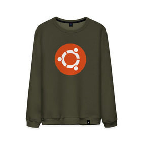 Мужской свитшот хлопок с принтом Ubuntu OS в Тюмени, 100% хлопок |  | Тематика изображения на принте: ubuntu | убунта | убунту