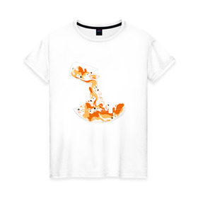 Женская футболка хлопок с принтом Корги с молоком в Тюмени, 100% хлопок | прямой крой, круглый вырез горловины, длина до линии бедер, слегка спущенное плечо | корги | собаки