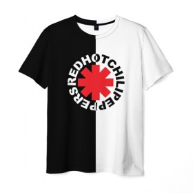 Мужская футболка 3D с принтом Red Hot Chili Peppers в Тюмени, 100% полиэфир | прямой крой, круглый вырез горловины, длина до линии бедер | Тематика изображения на принте: red hot chili peppers | rhcp | перцы | ред хот чили пепперс | рхчп | рэд