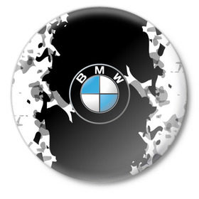 Значок с принтом BMW 2018 Creative в Тюмени,  металл | круглая форма, металлическая застежка в виде булавки | bmw | автомобильные | бмв | машины