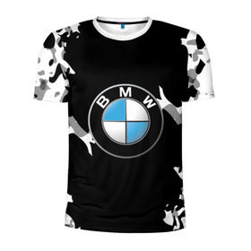 Мужская футболка 3D спортивная с принтом BMW 2018 Creative в Тюмени, 100% полиэстер с улучшенными характеристиками | приталенный силуэт, круглая горловина, широкие плечи, сужается к линии бедра | bmw | автомобильные | бмв | машины