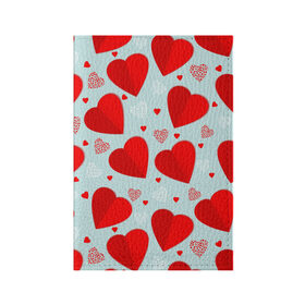 Обложка для паспорта матовая кожа с принтом С днем святого Валентина в Тюмени, натуральная матовая кожа | размер 19,3 х 13,7 см; прозрачные пластиковые крепления | 14 | love | валентин | губы | день | любовь | подарок | поцелуй | сердце | страсть | февраль
