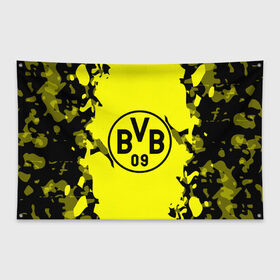 Флаг-баннер с принтом FC Borussia 2018 Original в Тюмени, 100% полиэстер | размер 67 х 109 см, плотность ткани — 95 г/м2; по краям флага есть четыре люверса для крепления | боруссия | дортмунд