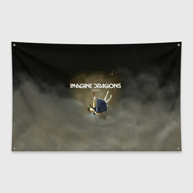 Флаг-баннер с принтом Imagine Dragons Dream в Тюмени, 100% полиэстер | размер 67 х 109 см, плотность ткани — 95 г/м2; по краям флага есть четыре люверса для крепления | альтернативный | американская | группа | драгонс | имеджин | инди | индирок | поп | рок | электроник