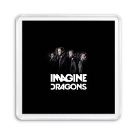 Магнит 55*55 с принтом Группа Imagine Dragons в Тюмени, Пластик | Размер: 65*65 мм; Размер печати: 55*55 мм | Тематика изображения на принте: альтернативный | американская | группа | драгонс | имеджин | инди | индирок | поп | рок | электроник