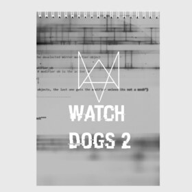 Скетчбук с принтом Wath dogs 2 collection в Тюмени, 100% бумага
 | 48 листов, плотность листов — 100 г/м2, плотность картонной обложки — 250 г/м2. Листы скреплены сверху удобной пружинной спиралью | game | wath dogs 2 | город | девушка | дрон | игры | компьютеры | пистолет | телефон | технологии | хакер