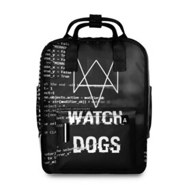 Женский рюкзак 3D с принтом Wath dogs 2 Хакер в Тюмени, 100% полиэстер | лямки с регулируемой длиной, сверху ручки, чтобы рюкзак нести как сумку. Основное отделение закрывается на молнию, как и внешний карман. Внутри два дополнительных кармана, один из которых закрывается на молнию. По бокам два дополнительных кармашка, куда поместится маленькая бутылочка
 | game | wath dogs 2 | город | девушка | дрон | игры | компьютеры | маркус | пистолет | телефон | технологии | хакер