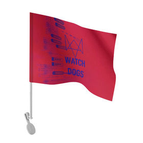 Флаг для автомобиля с принтом Watch Dogs hacker collection в Тюмени, 100% полиэстер | Размер: 30*21 см | game | wath dogs 2 | город | девушка | дрон | игры | компьютеры | пистолет | телефон | технологии | хакер