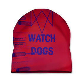 Шапка 3D с принтом Watch Dogs hacker collection в Тюмени, 100% полиэстер | универсальный размер, печать по всей поверхности изделия | game | wath dogs 2 | город | девушка | дрон | игры | компьютеры | пистолет | телефон | технологии | хакер