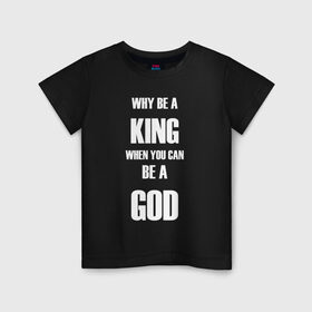 Детская футболка хлопок с принтом God в Тюмени, 100% хлопок | круглый вырез горловины, полуприлегающий силуэт, длина до линии бедер | eminem | rap | swag | рэп | свэг | эминем