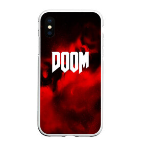 Чехол для iPhone XS Max матовый с принтом DOOM RED PLANET в Тюмени, Силикон | Область печати: задняя сторона чехла, без боковых панелей | art | doom | game | возвращение | дум | игра | легенда | шутер