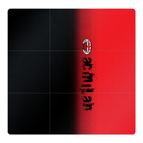Магнитный плакат 3Х3 с принтом AC MILAN в Тюмени, Полимерный материал с магнитным слоем | 9 деталей размером 9*9 см | Тематика изображения на принте: ac milan | fc | fc milan | football | milan | soccer | белый | клуб | красный | милан | спорт | спортивные | фк | футбол | цвет.логотип | черный | эмблема