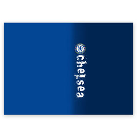 Поздравительная открытка с принтом Chelsea Uniform в Тюмени, 100% бумага | плотность бумаги 280 г/м2, матовая, на обратной стороне линовка и место для марки
 | chelsea | emirates | fc | абстракция | геометрия | зож | клуб | линии | мода | модные | мяч | спорт | спортивные | стиль | тренды | флаг россии | футбол | футбольный клуб | челси | экстрим | эмблема