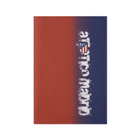Обложка для паспорта матовая кожа с принтом Atletico Madrid 2018 Original в Тюмени, натуральная матовая кожа | размер 19,3 х 13,7 см; прозрачные пластиковые крепления | Тематика изображения на принте: атлетико мадрид | эмблема