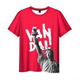 Мужская футболка 3D с принтом Vandal в Тюмени, 100% полиэфир | прямой крой, круглый вырез горловины, длина до линии бедер | Тематика изображения на принте: america | art | brush | graffiti | hooligan | picture | vandal | vandalism | америка | вандал | вандализм | граффити | кисть | краска | надпись | рисунок | свобода | статуя | статуя свободы | хулиган
