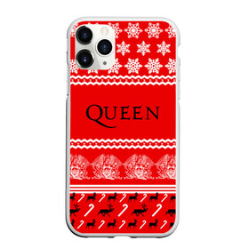 Чехол для iPhone 11 Pro матовый с принтом Праздничный Queen в Тюмени, Силикон |  | paul rodg | queen | quen | брайан мэй | глэм | группа | джон дикон | знак | квин | королева | красный | куин | меркури | меркьюри | мэркури | надпись | новогодний | новый год | поп | праздник | роджер тейлор