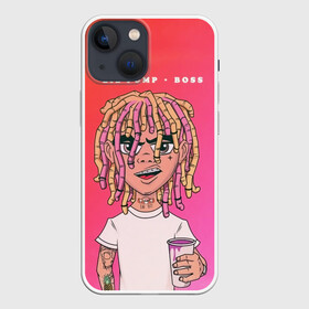 Чехол для iPhone 13 mini с принтом Lil Pump Boss в Тюмени,  |  | hip hop | hiphop | lil pump | mc | rap | газзи гарсия | зачитал | клауд | клауд рэп | лил памп | лили | мс | памп | реп | репер | речитатив | рэп | рэпер | трэп | хип | хип хоп | хипхоп | хоп