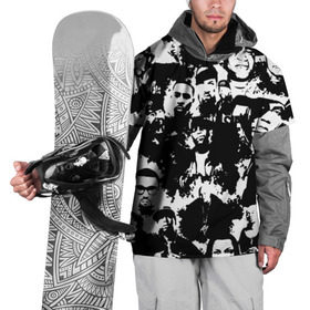 Накидка на куртку 3D с принтом ЛЕГЕНДЫ РЕПА в Тюмени, 100% полиэстер |  | dr.dre.2pac | eminem | rap | xzibit | легенды репа | реп | реперы | эминем