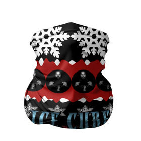 Бандана-труба 3D с принтом Праздничный Ice Cube в Тюмени, 100% полиэстер, ткань с особыми свойствами — Activecool | плотность 150‒180 г/м2; хорошо тянется, но сохраняет форму | Тематика изображения на принте: hip hop | hiphop | ice cube | mc | n.w.a | rap | айс | джексон | западное по | знак | красный | куб | кубе | кубик льда | кьюб | мс | надпись | новогодний | новый год | о ши | оши | праздник | реп | репер | речитатив | рождество