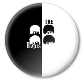 Значок с принтом The Beatles в Тюмени,  металл | круглая форма, металлическая застежка в виде булавки | beatles | the beatles | бителз | бителс | битлз | битлс | битлы | группа | джон леннон | джордж харрисон | жуки | зе | ливерпульская четвёрка | мерсибит | пол маккартни | поп | ринго старр | рок