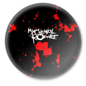 Значок с принтом My Chemical Romance в Тюмени,  металл | круглая форма, металлическая застежка в виде булавки | gerard way | mcr | my chemical romance | альтернативный | группа | джерард уэй | май кемикал романс | мкр | мой химический роман | мхр | мцр | панк | поп | поппанк | рок | рэй торо