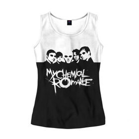 Женская майка 3D с принтом My Chemical Romance в Тюмени, 100% полиэстер | круглая горловина, прямой силуэт, длина до линии бедра | gerard way | mcr | my chemical romance | альтернативный | группа | джерард уэй | май кемикал романс | мкр | мой химический роман | мхр | мцр | панк | поп | поппанк | рок | рэй торо