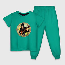Детская пижама хлопок с принтом Нейромонах Феофан 1 в Тюмени, 100% хлопок |  брюки и футболка прямого кроя, без карманов, на брюках мягкая резинка на поясе и по низу штанин
 | Тематика изображения на принте: 