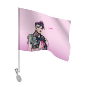 Флаг для автомобиля с принтом Little Prince в Тюмени, 100% полиэстер | Размер: 30*21 см | lil peep | rap | густав ор | лил пип | рэп